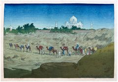 Taj Mahal from the Desert by Charles Bartlett