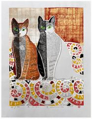 Tama and Mii The Cats by Yoshiharu Kimura