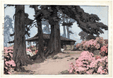 Tea House in Azalea Garden by Hiroshi Yoshida