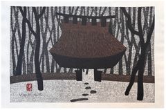 Temple Gate Entrance by Kiyoshi Saito