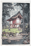 Temple in the Wood by Hiroshi Yoshida