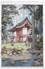 Temple in the Wood by Hiroshi Yoshida