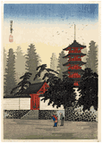 Temple of Kinugasa by Shotei