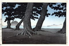 Teranohama Sanuki Coast by Kawase Hasui
