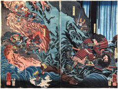 The Battle of Ishibashiyama by Utagawa Kuniyoshi