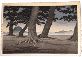 The Beach at Kaiganji in Sanuki Province by Kawase Hasui