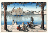 The Golden Temple Amritsar by Charles Bartlett Pre Earthquake