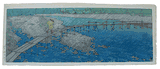 The Hy�j�gawara Riverbed by Kawase Hasui <br> Pre Earthquake