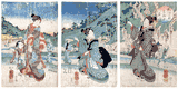 The Koya Crystal River in Kii Province by Utagawa Kuniyoshi