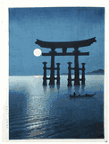 The Moon and Torii Gate by Shoda Koho