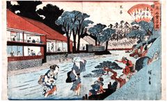 The Ogiya Restaurant by Ando Hiroshige
