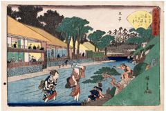 The Ogiya Restaurant by Ando Hiroshige