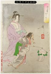 The Peony Lantern by Tsukyoka Yoshitoshi