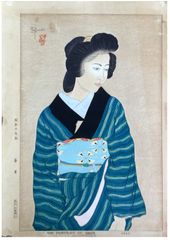 The Portrait of Okoi by Paul Jacoulet