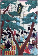 The Sambaso Congregation by Utagawa Kunisada