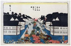 The Sanno Festival Parade at Kasumigaseki by Ando Hiroshige
