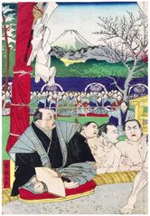 The Sumo Bout by Tsukioka Yoshitoshi