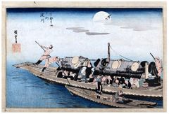 The Yodo River by Ando Hiroshige