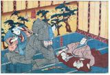 Three Kabuki Actors by Utagawa Kunisada