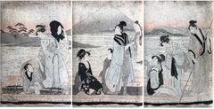 Three Lucky New Year Dreams by Utamaro