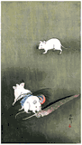 Three Mice by Ohara Koson