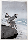 Three Plovers by Ohara Koson