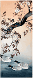 Three Seagulls and Cherry Tree by Ito Sozan