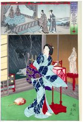 Thunder Storm by Toyohara Chikanobu