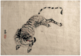 Tiger by Hirano Gogaku Hand Drawing