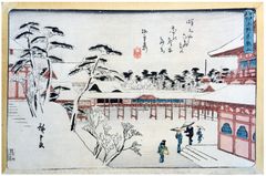 Toeizan Temple at Ueno by Ando Hiroshige