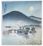 An Evening in Spring at Hirosawa Pond by Tomikichiro Tokuriki