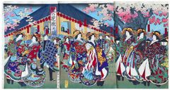 Beauties of the Yoshiwara by Toyohara Chikanobu