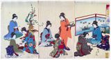 Sketches of Female Ritual Ceremonies by Toyohara Chikanobu Sketches of Female Ritual Ceremonies by Toyohara Chikanobu