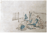 Traditional Dinner by Hokusai
