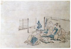 Traditional Dinner by Hokusai