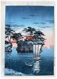 Godaido Shrine at Matsushima by Tsuchiya Koitsu