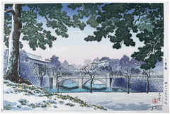 Nijubashi Bridge by Tsuchiya Koitsu