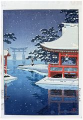 Snow at Miyajima Tsuchiya Koitsu