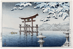 Snow at Miyajima by Tsuchiya Koitsu