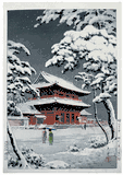Zojoji Temple in Snow by Tsuchiya Koitsu