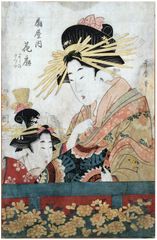 Two Courtesans by Utamaro II 