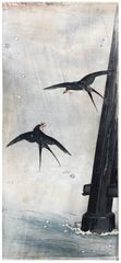 Two Swallows by Takahashi Shotei Pre Earthquake