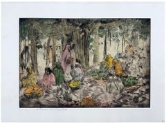 Under the Bayan Tree, India by Charles Bartlett