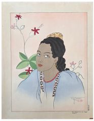 Une Jeune Fille de Fidji by Paul Jacoulet