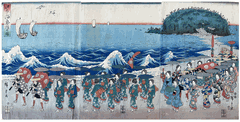 Pilgrimage to Enoshima by Utagawa Hiroshige