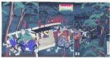 Ninja Attacking Travelers by Utagawa Yoshitora