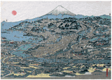 View of Edo Map by Utagawa Kunimori II