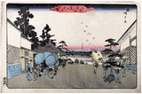 View of Kasumigaseki by Ando Hiroshige