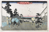 View of Kasumigaseki by Ando Hiroshige
