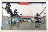 View of Kasumigaseki by Ando Hiroshige